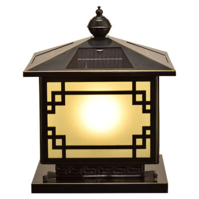 Đèn trụ trang trí sân vườn ngoài trời cổ điển dùng năng lượng mặt trời TD 32-23 - Image 2