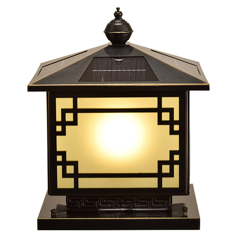 Đèn trụ trang trí sân vườn ngoài trời cổ điển dùng năng lượng mặt trời TD 32-23 - Image 2