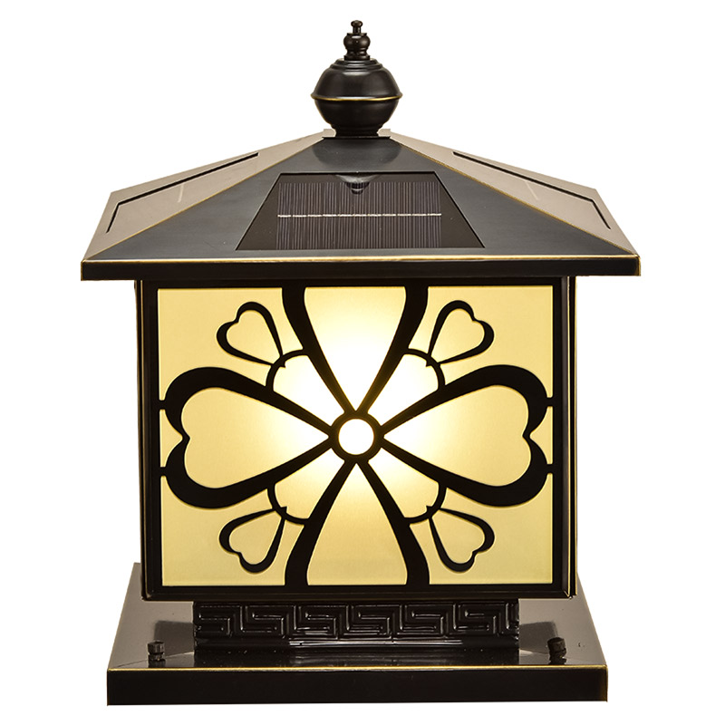 Đèn trụ trang trí sân vườn ngoài trời cổ điển dùng năng lượng mặt trời TD 33-23 - Image 2