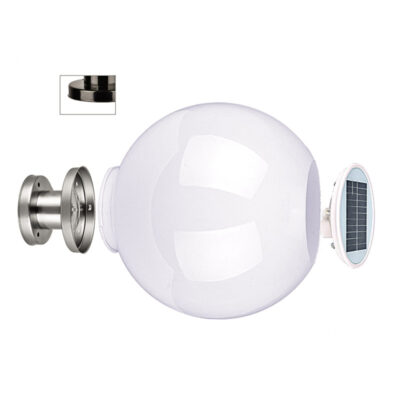 Đèn trụ năng lượng mặt trời trang trí sân vườn ngoài trời TD09-18 Inox - Image 4