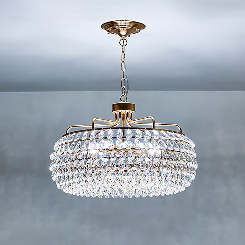 Đèn chùm pha lê thả trần trang trí Tân cổ điển TH 8201-23 - Image 4