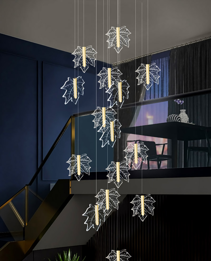 Đèm thả trần trang trí hình Lá cây dương xỉ TH 8292 - TH 8293 - Image 5