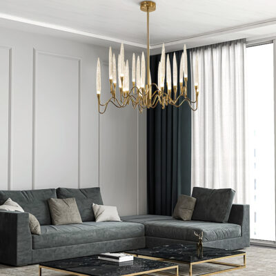 Đèn chùm thả trần trang trí cổ điển TH 858-21 - Image 3