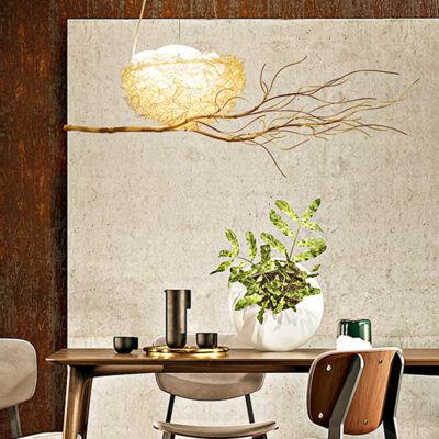 Đèn thả trần tổ chim trang trí hiện đại TH 885 - Image 3