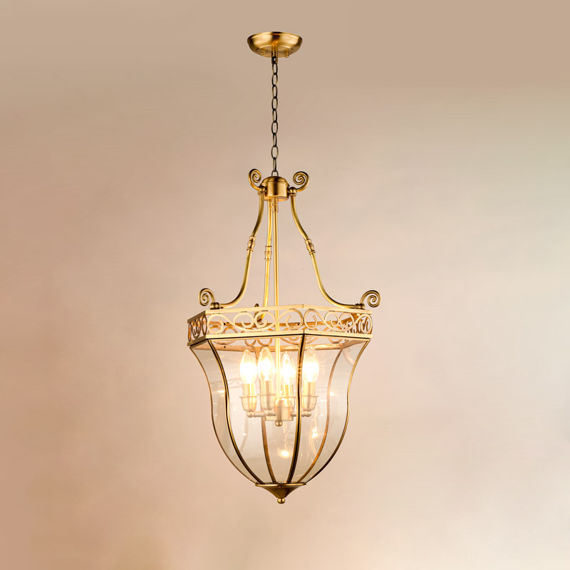 Đèn thả trâng trang trí bằng đồng cao cấp THCD786 - Image 2