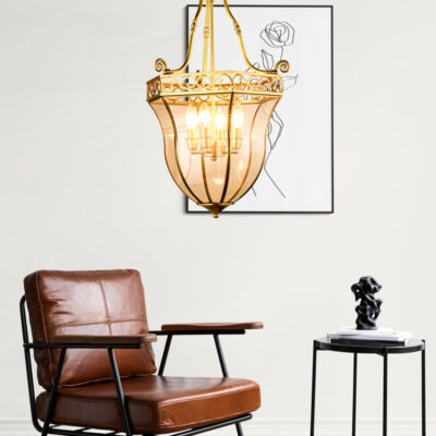 Đèn thả trâng trang trí bằng đồng cao cấp THCD786 - Image 4