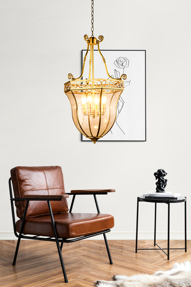Đèn thả trâng trang trí bằng đồng cao cấp THCD786 - Image 4