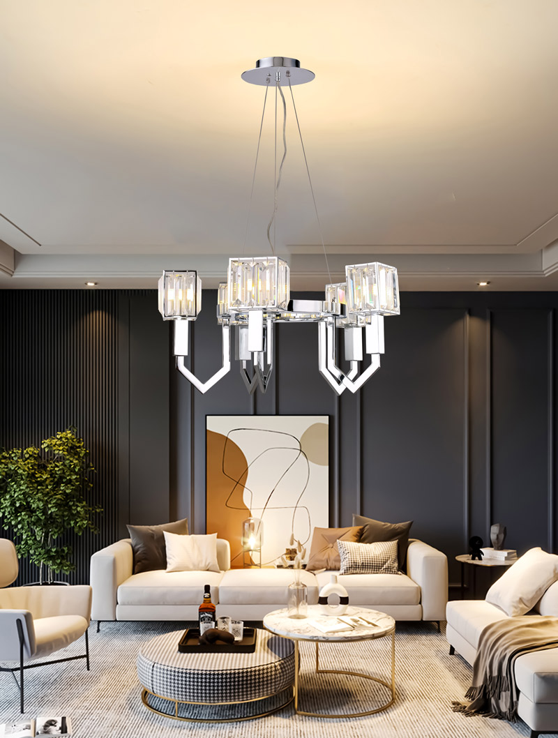 Đèn thả trần trang trí hợp kim cao cấp THD1366-6 - Image 2