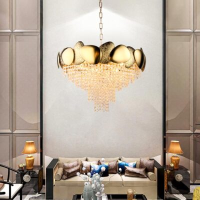 Đèn pha lê thả trần trang trí Tân cổ điển TH71901 - Image 3