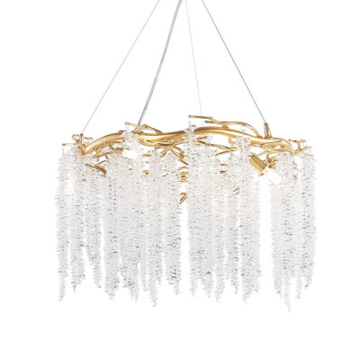 Đèn thả thủy tinh liễu rũ trang trí TPL912