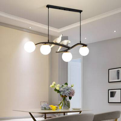 Đèn trang trí thả trần Hiện đại THCN 220-21 Vàng bóng - Đen - Image 3