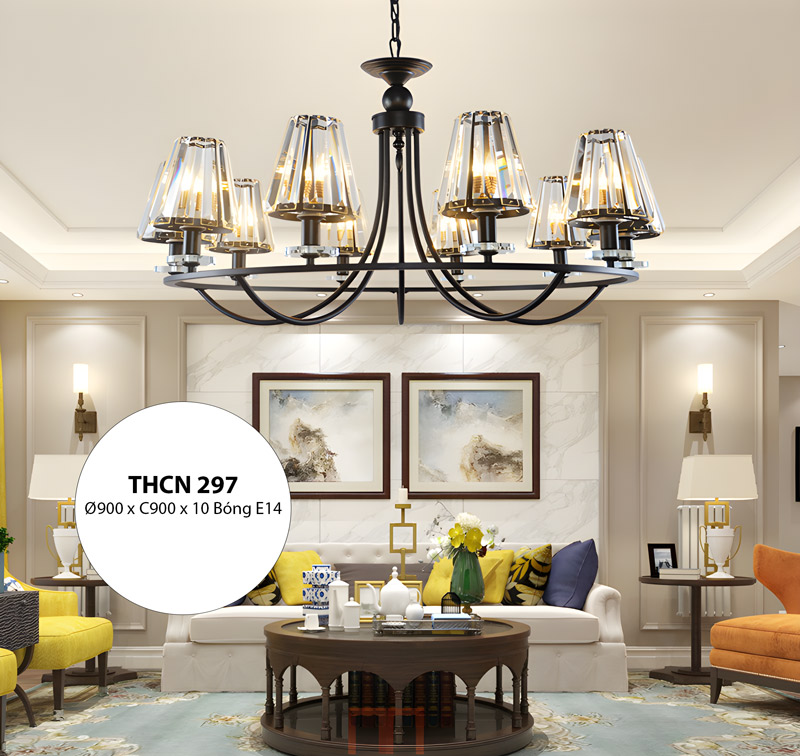 Đèn thả trần trang trí thiết kế công nghiệp THCN 296 - THCN 297 - Image 4