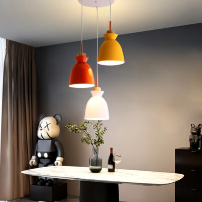 Đèn thả trần trang trí Hiện đại bằng Gỗ tự nhiên THCN07B - Image 3