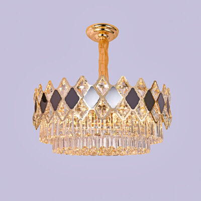 Đèn chùm pha lê thả trần trang trí phong cách Tân cổ điển TH8400 - Image 2
