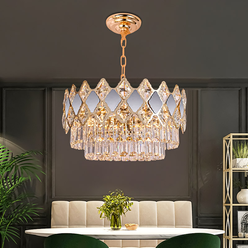 Đèn chùm pha lê thả trần trang trí phong cách Tân cổ điển TH8400 - Image 4
