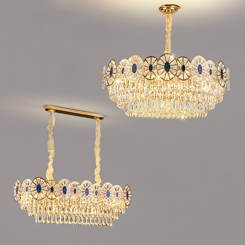 Đèn chùm pha lê trang trí thả bàn ăn phong cách Tân cổ điển TH8509 - Image 4
