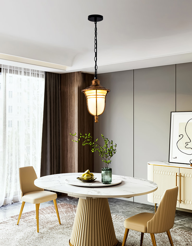 Đèn thả trần trang trí ngoài trời Tân cổ điển THSH856 - Image 3