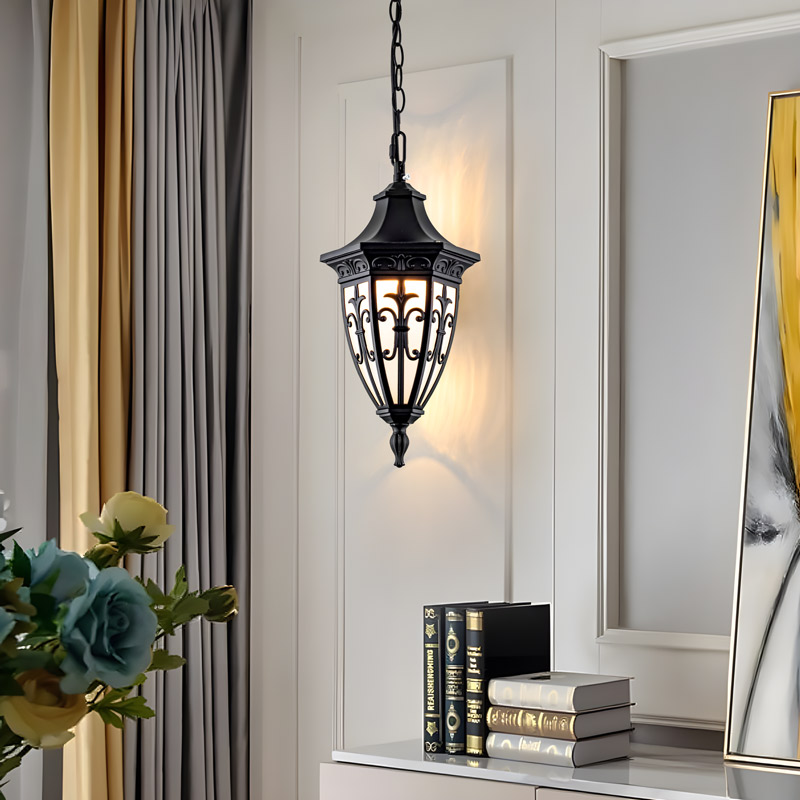Đèn thả trần trang trí ngoài trời Tân cổ điển THTD72 - Image 3