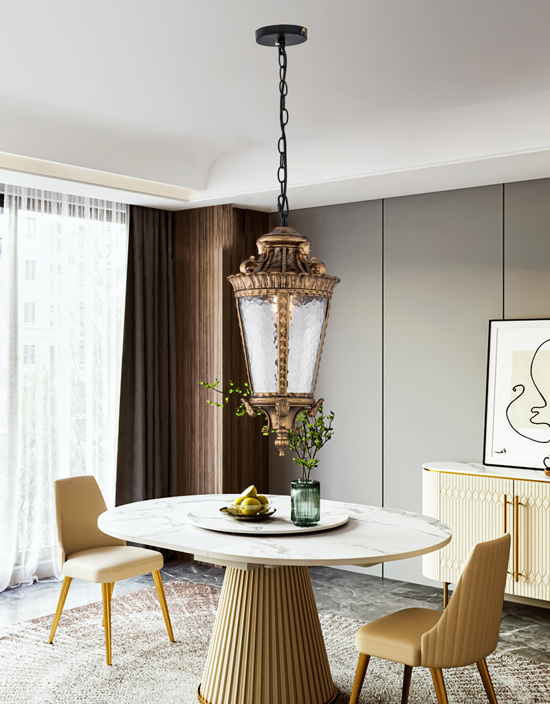 Đèn thả trần trang trí ngoài trời Tân cổ điển THNT5203 - Image 5