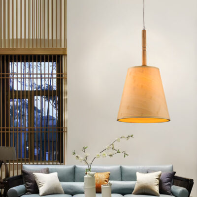 Đèn thả trần trang trí bằng gỗ THVR0028B - Image 4