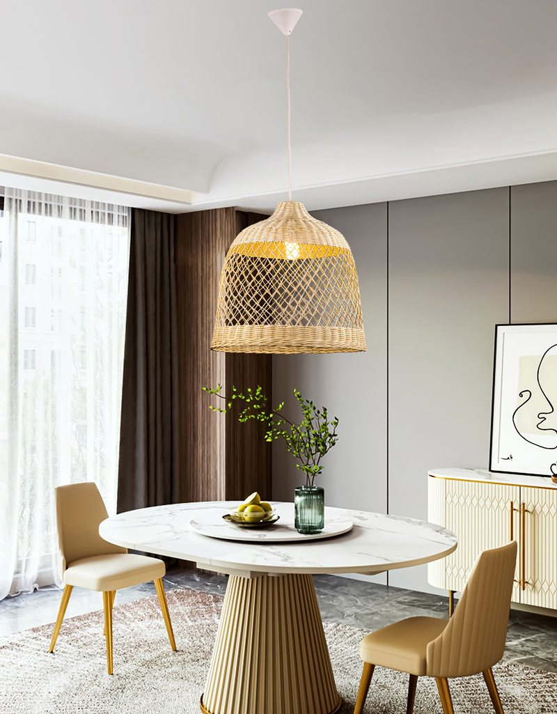Đèn gắn tường trang trí quán cafe băng tre tự nhiên THVR91076 - Image 2