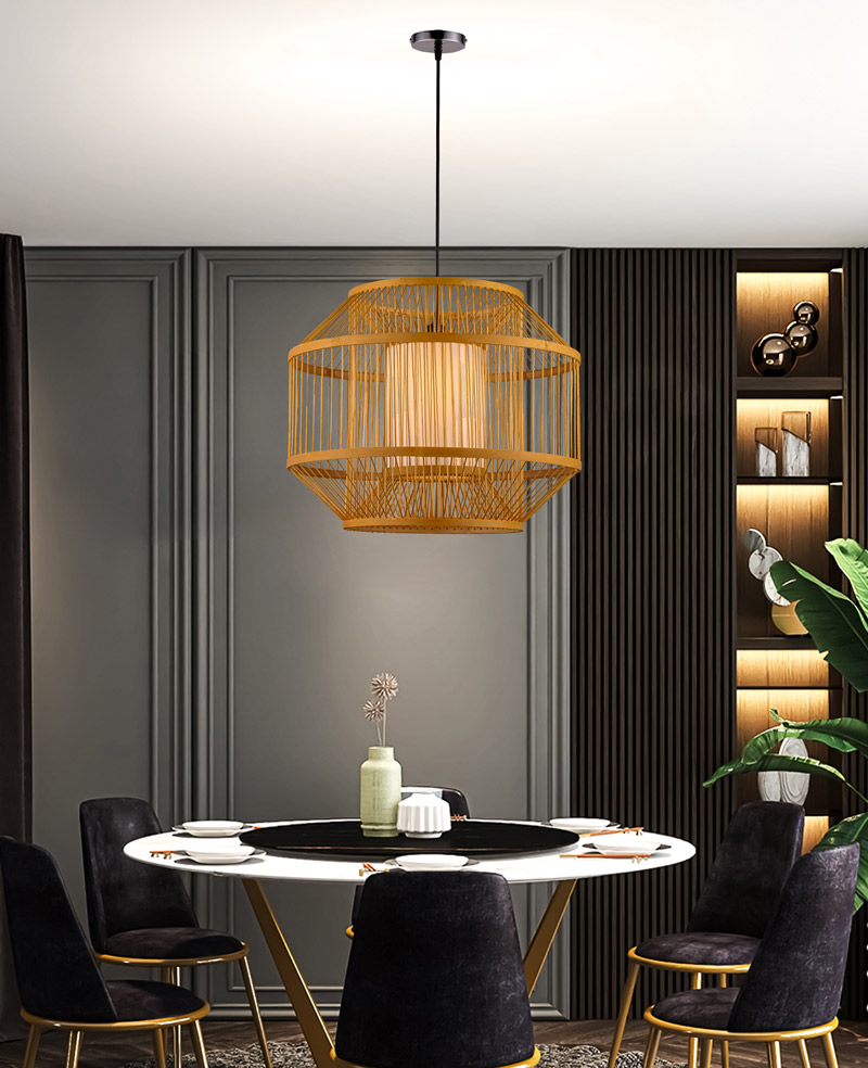 Đèn thả trần trang trí bằng tre tự nhiên THVR9156 - Image 3