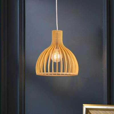 Đèn thả trần trang trí bằng gỗ phong cách Scandinavian THVR9158S - Image 4