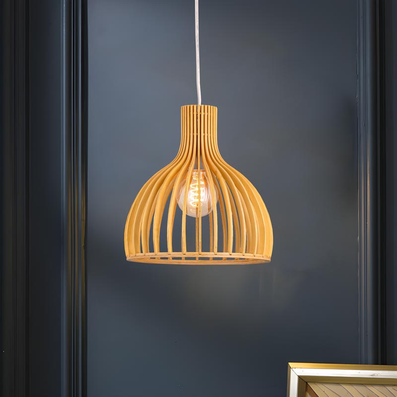 Đèn thả trần trang trí bằng gỗ phong cách Scandinavian THVR9158S - Image 4