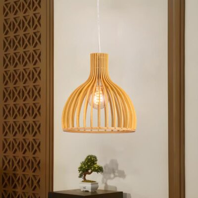 Đèn thả trần trang trí bằng gỗ phong cách Scandinavian THVR9158S - Image 3
