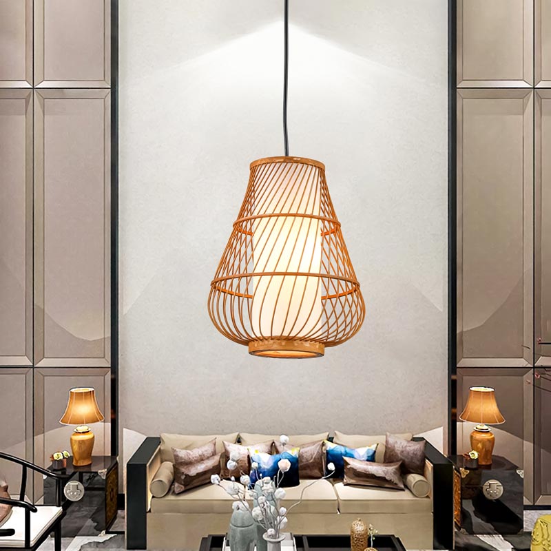 Đèn thả trần trang trí bằng tre tự nhiên THVR92106 - Image 2