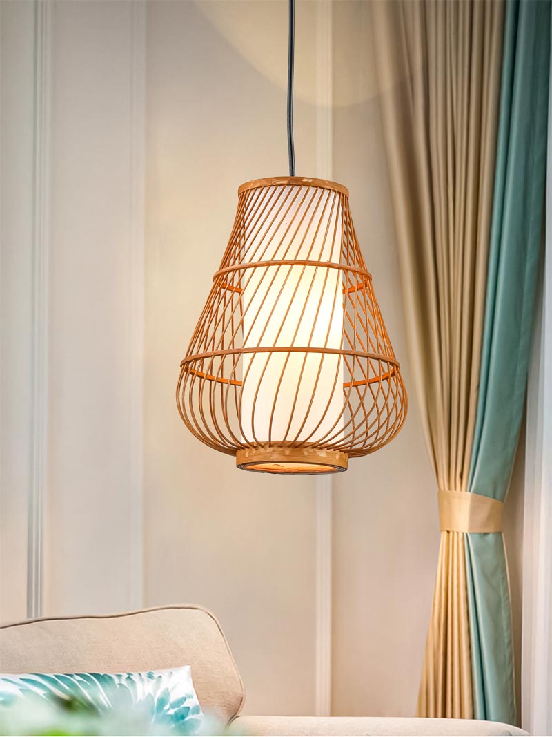 Đèn thả trần trang trí bằng tre tự nhiên THVR92106 - Image 3