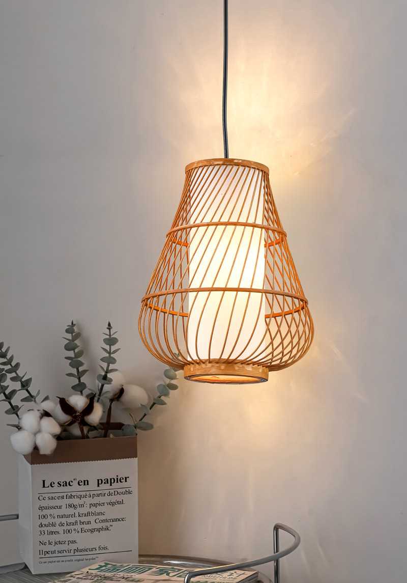 Đèn thả trần trang trí bằng tre tự nhiên THVR92106 - Image 4