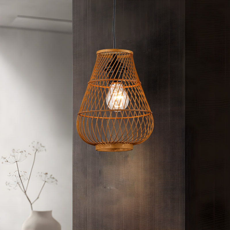 Đèn thả trần trang trí bằng tre thủ công THVR92503 - Image 3