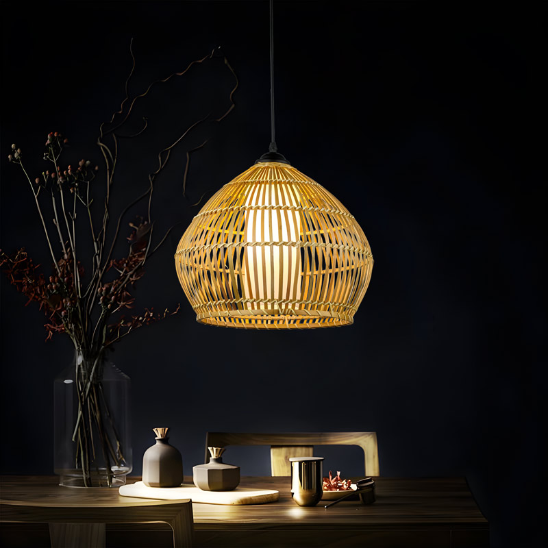 Đèn thả trần trang trí bằng tre thủ công THVR92511 - Image 2