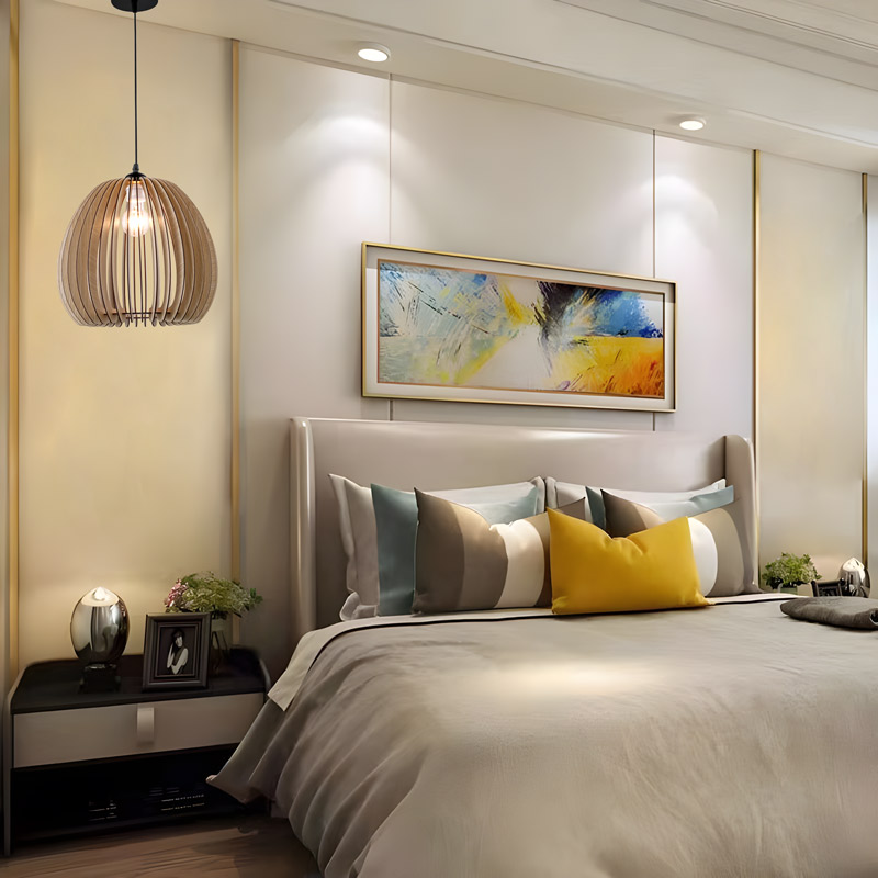 Đèn thả trần trang trí bằng gỗ tự nhiên THVR92581 - Image 4