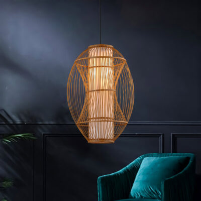 Đèn thả trần trang trí bằng tre tự nhiên THVR92611 - Image 4