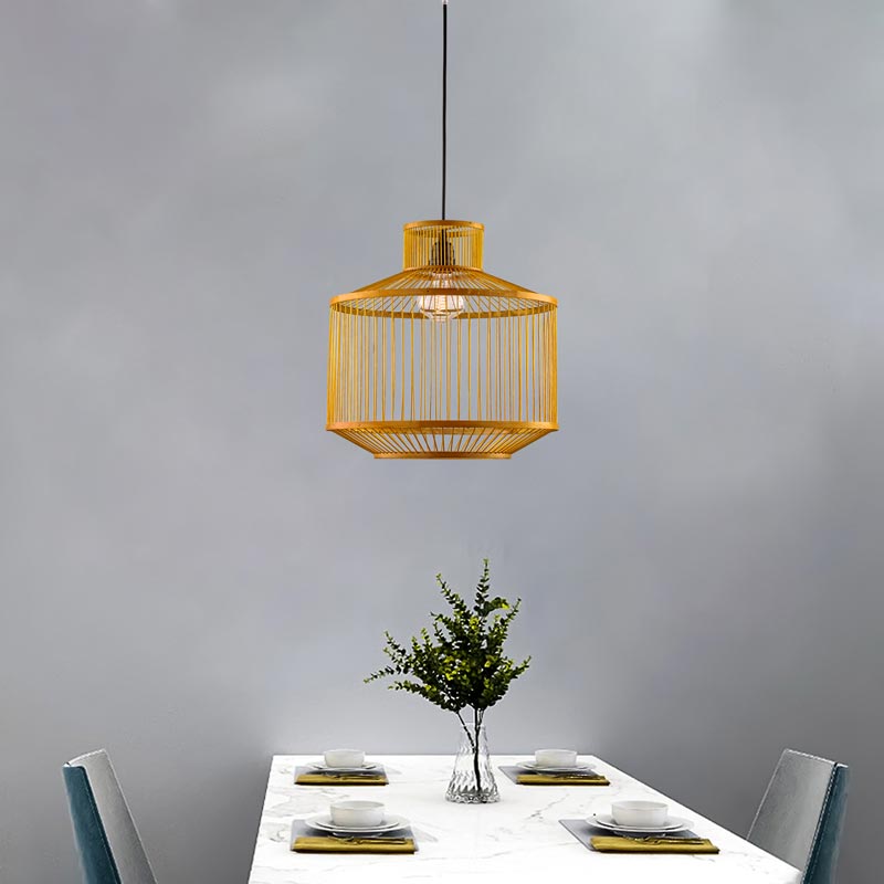 Đèn thả trần trang trí bằng tre thủ công THVR9312 - Image 5