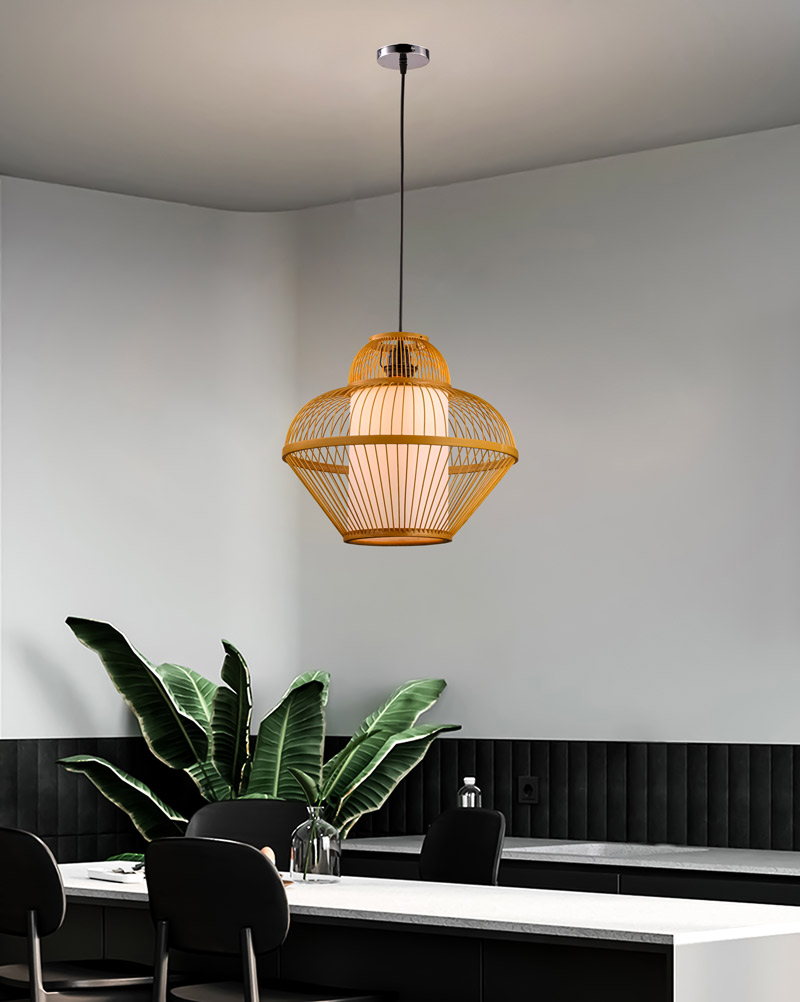 Đèn thả trần trang trí bằng tre tự nhiên THVR93208 - Image 2