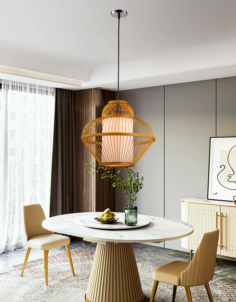 Đèn thả trần trang trí bằng tre tự nhiên THVR93208 - Image 4