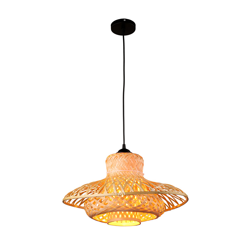 Đèn thả trần trang trí quán cafe bằng tre tự nhiên THVR95148