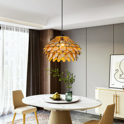 Đèn thả trần trang trí bằng gỗ thiết kế độc đáo THVR95214 - Image 4
