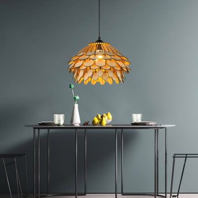 Đèn thả trần trang trí bằng gỗ thiết kế độc đáo THVR95214 - Image 3