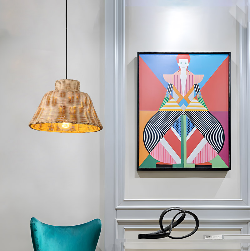 Đèn thả trần trang trí bằng tre tự nhiên THVR95215 - Image 4