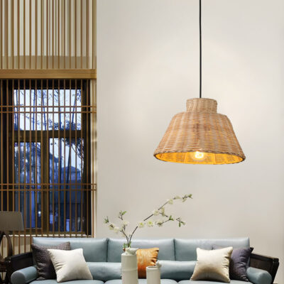 Đèn thả trần trang trí bằng tre tự nhiên THVR95215 - Image 2