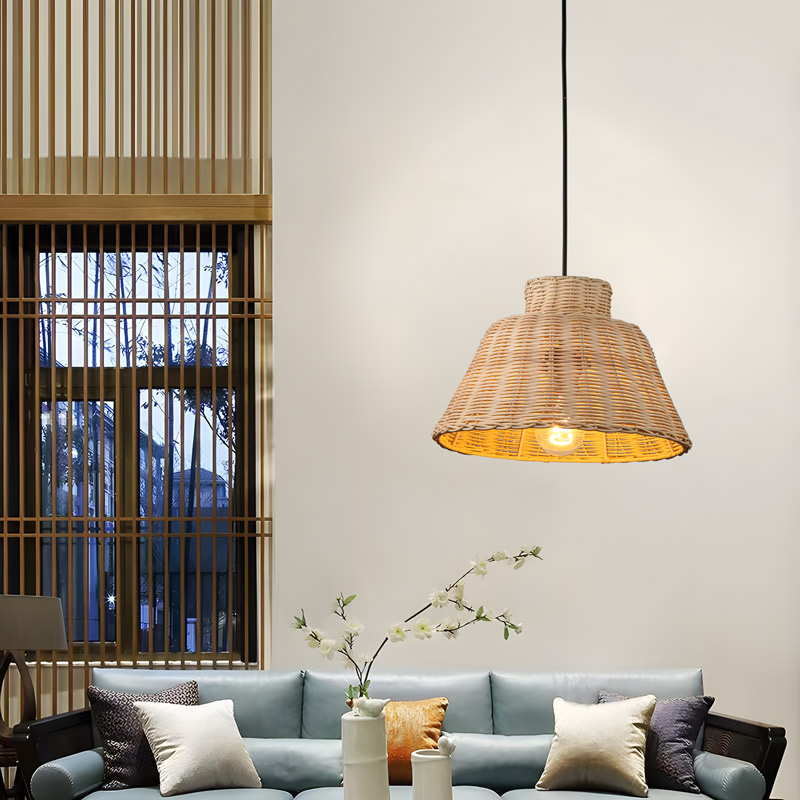 Đèn thả trần trang trí bằng tre tự nhiên THVR95215 - Image 2