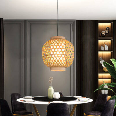 Đèn thả trần trang trí bằng tre tự nhiên THVR96243 - Image 2