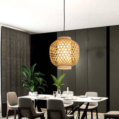 Đèn thả trần trang trí bằng tre tự nhiên THVR96243 - Image 3