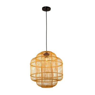 Đèn thả trần trang trí quán cafe bằng tre tự nhiên THVR9806