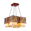 Đèn thả trần trang trí thủ công bằng gỗ mỹ nghệ THVRG86023