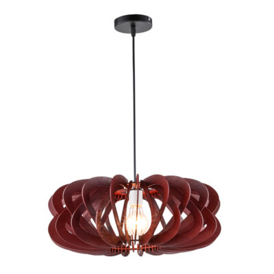Đèn thả trần trang trí bằng gỗ thủ công THVRG91615